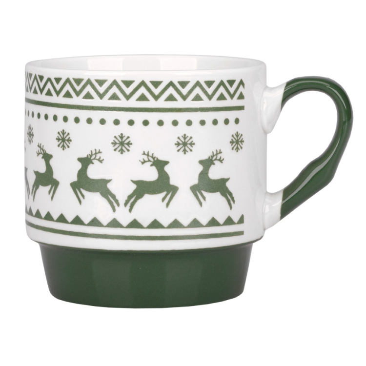 Kubek REINDEER 300ml z porcelany RAVI